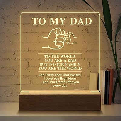 Cadeaux amusants pour la fête des pères et noël pour papa, veilleuse gravée pour papa, cadeaux d'anniversaire, veilleuse 15 cm x 18 cm, cadeaux pour papa, saint valentin, anniversaire et cadeaux de noël pour papa de la part de sa fille, fils, enfants, épouse. DIAYTAR COTE D'IVOIRE est une boutique en ligne généraliste avec plus de 300000 références, offrant une large sélection de produits pour répondre à tous les besoins. Leader en Côte d'Ivoire, elle propose des prix compétitifs et des services de qualité. La boutique est dédiée à offrir une expérience d'achat en ligne exceptionnelle.