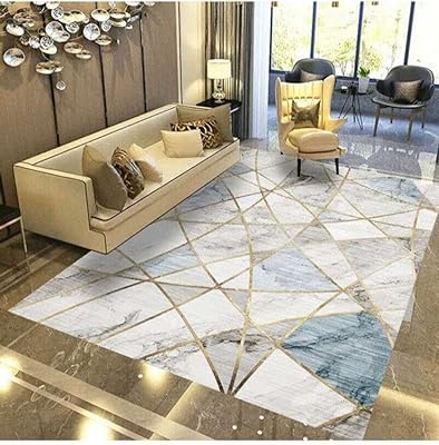 C&c home tapis de sol à motif géométrique européen simple et moderne pour salon et chambre à coucher, tapis antidérapant, taille 120 x 160 cm. DIAYTAR COTE D'IVOIRE, leader du e-commerce en Cote d'Ivoire, offre plus de 300 000 références de produits en ligne avec des services de qualité et des prix compétitifs pour satisfaire les consommateurs ivoiriens.