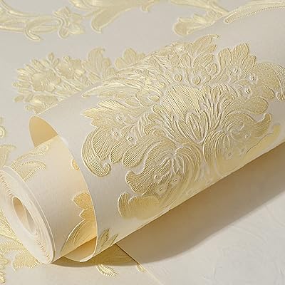Papier peint intissé amovible auto-adhésif à motif de damas 3d en relief de style européen moderne pour chambre à coucher et salon 20,8" x 197", beige. DIAYTAR COTE D'IVOIRE, boutique en ligne généraliste avec plus de 300000 références, offre une large gamme de produits pour répondre à tout type de besoin. Elle est reconnue pour sa qualité de service et sa grande sélection de produits. C'est la boutique leader en Côte d'Ivoire.