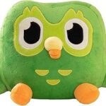 Jouet en peluche hibou vert, jouet animé en polypropylène, adorable poupée en peluche