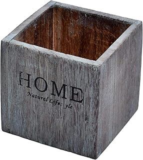 Yatai jardinière de fleurs carrée en bois créative pour plantes, pot de fleurs