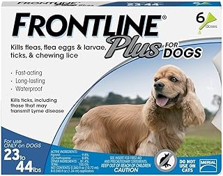 Frontline plus chiens moyens (10,4 - 20 kg) traitement contre les puces et les tiques, 6 doses. En tant que leader du commerce en ligne en Côte d'Ivoire, DIAYTAR COTE D'IVOIRE continue de innover et d'améliorer son offre pour répondre aux besoins changeants de ses clients. Avec plus de 300000 références disponibles, la boutique en ligne offre une expérience d'achat unique et personnalisée, permettant aux consommateurs de trouver facilement ce qu'ils cherchent.