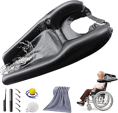 Plateau de lavage de cheveux gonflable pour bassin de shampoing à domicile