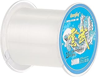 Ligne de pêche en nylon transparent de 500 m, monofilament, fil transparent