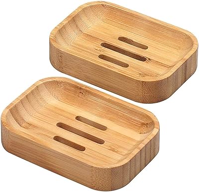 Porte-savon en bambou, porte-savon de douche en bois, récipient à savon de voyage