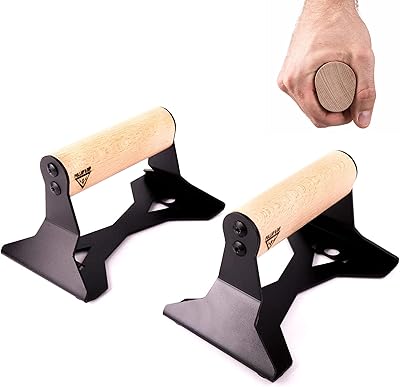 Barres de pompes en bois pulp & dip avec poignée confortable et acier