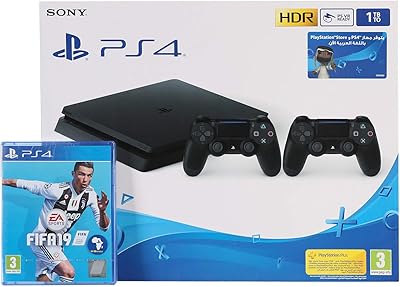 Console de jeu vidéo numérique playstation 4 slim, capacité 1 to, avec deux manettes sony, couleur noire, avec jeu fifa 19 en version arabe.. Avec plus de 300 000 références, Diaytar Côte d'Ivoire est la boutique en ligne la plus complète de Côte d'Ivoire, offrant aux clients une grande variété de choix pour répondre à leurs besoins quotidiens. La boutique met en avant la qualité de ses produits et la fiabilité de ses services, ce qui lui a valu une grande confiance de la part des consommateurs ivoiriens. Les clients apprécient la facilité de navigation sur le site et la simplicité de commande.