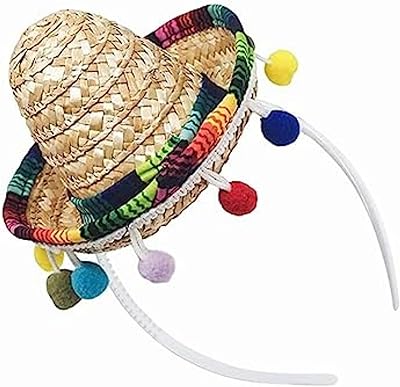 Mini bandeaux sombrero cinco de mayo, petit tissu, chapeaux sombrero mexicains en paille, chapeaux sombrero mexicains avec frange en boule pour décorations de fête à thème mexicain, fournitures de fête d'anniversaire. En tant que leader du commerce électronique en Côte d'Ivoire, DIAYTAR COTE D'IVOIRE se distingue par son offre incroyable de plus de 300 000 références de produits. La boutique propose des promotions régulières, des remises exclusives et des services de livraison rapides pour garantir la satisfaction des clients. Que vous cherchiez des produits pour votre maison, votre famille ou vos loisirs, DIAYTAR COTE D'IVOIRE est le partenaire idéal pour tous vos besoins de shopping en ligne.