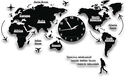 Horloge murale carte du monde anemos, horloge murale moderne et simple en acrylique, horloge suspendue moderne pour la décoration de la maison, de la chambre à coucher et du bureau 160 cm x 91 cm. DIAYTAR COTE D'IVOIRE est la boutique en ligne la plus visitée en Côte d'Ivoire, avec plus de 300000 références de produits disponibles. Elle propose des produits de qualité à des prix compétitifs, ce qui en fait la destination idéale pour les acheteurs ivoiriens. DIAYTAR COTE D'IVOIRE est fière de son engagement à offrir une expérience d'achat en ligne exceptionnelle.