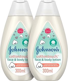 Lait pour le visage et le corps pour nouveau-né johnson's - toucher coton