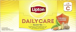 Thé noir lipton daily care yellow label au curcuma et au gingembre - 25 sachets. En tant que leader du marché en ligne en Côte d'Ivoire, DIAYTAR COTE D'IVOIRE propose plus de 300 000 références de produits, allant des produits alimentaires aux produits high-tech. La boutique en ligne offre un service client dédié et des délais de livraison très courts. DIAYTAR COTE D'IVOIRE est le partenaire idéal pour vos achats en ligne.