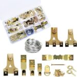 Kit de suspension de tableaux de 220 pièces avec clous crochets pour tableaux