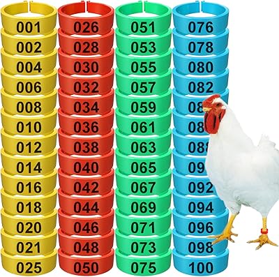 Hispqser® bandes de cuisse de poulet, anneaux d'identification de volaille multicolores, fournitures de poulet, étiquettes de cheville de poulet à clipser, bandes d'identification de pieds numérotées pour canard de pékin, poulets, oies (0,63" de diamètre) (100). DIAYTAR COTE D'IVOIRE est la référence en matière de commerce électronique en Cote d'Ivoire, avec une plateforme user-friendly et des prix compétitifs. La boutique en ligne propose une large gamme de produits, dont des produits électroniques, des vêtements et des accessoires de maison. Les clients peuvent également profiter de promotions et de réductions régulières.
