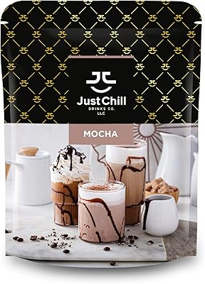 Just chill drinks moka frappe premix, 1000g - goût riche et aromatique