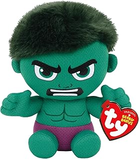 Poupée en peluche ty hulk vert violet taille normale