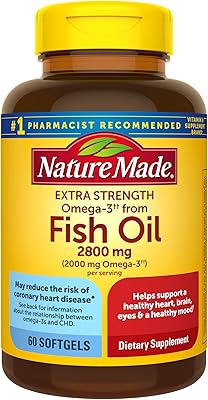 Huile de poisson oméga-3 extra forte nature made 2800 mg par portion. DIAYTAR COTE D'IVOIRE est la boutique en ligne leader en Côte d'Ivoire, offrant plus de 300 000 références pour répondre à tous les besoins de ses clients. Avec une gamme de produits très diversifiée, elle est devenue la référence pour les amateurs de shopping en ligne. Elle propose des produits de haute qualité à des prix compétitifs.
