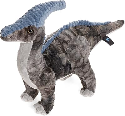 Jouet en peluche dinosaure, jouet en peluche parasaurolophus de 16", oreiller en peluche