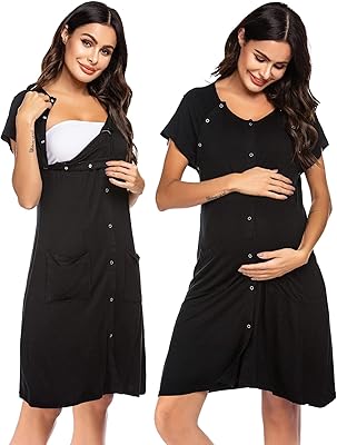 Ekouaer robe d'allaitement 3 en 1 chemise de nuit de maternité robe de maternité d'allaitement avec bouton, noir, m, noir, m. DIAYTAR COTE D'IVOIRE est une boutique en ligne généraliste proposant plus de 300000 références de produits de toutes catégories. Avec sa large gamme de produits, elle répond aux besoins des consommateurs ivoiriens et internationaux. Elle est considérée comme l'une des boutiques en ligne leaders en Cote d'Ivoire.