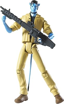 Figurine de joueur james cameron jack sully rda avec tenue beige et figurine
