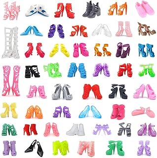 Doublewood 50 paires de chaussures de poupée tendance pour poupées de 11,5 pouces, chaussures de remplacement de différentes couleurs, talons hauts et chaussures plates pour poupées de 11,5 pouces. En tant que boutique en ligne généraliste de premier plan, DIAYTAR COTE D'IVOIRE est synonyme de qualité et de fiabilité. Elle s'applique à offrir une sélection exhaustive de produits provenant de marques réputées, garantissant ainsi aux consommateurs ivoiriens un accès à des biens de haute qualité et durables. Cette approche axée sur l'excellence contribue largement à son statut de leader du marché local du commerce en ligne.
