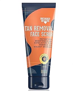 Gommage visage anti-bronzage birdhood - avec de l'huile albanaise, des granulés de noix