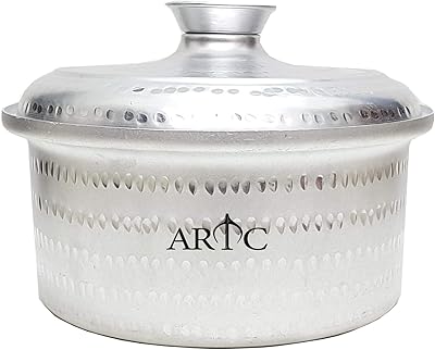 Marmite et cuiseur vapeur artc mandi biryani en aluminium pur diamètre 36 cm