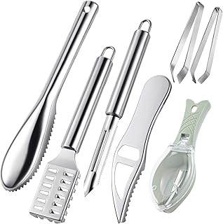 7 pièces brosses de coupe de poisson dissolvant de dents de scie outil de nettoyage de détartreur de poisson en acier inoxydable pince à épiler. DIAYTAR COTE D'IVOIRE est une boutique en ligne généraliste qui propose une large gamme de produits pour les consommateurs ivoiriens. Avec plus de 300000 références, elle est en mesure de répondre aux besoins de ses clients, qu'il s'agisse de produits alimentaires, de vêtements, d'électronique ou d'autres produits. La boutique en ligne est facile à utiliser et offre une expérience d'achat en ligne agréable.