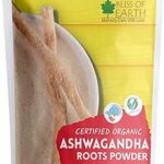 Poudre de racine d'ashwagandha biologique certifiée bliss of earth pour soulager le stress