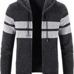 Oloma sóter para hombres pull à capuche d'hiver pour hommes pull tricoté