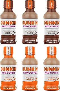 Pack variété de café glacé westernmby donuts 14 fl oz, 3 moka, 3