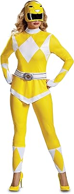Déguisement - costume adulte ranger jaune m (8-10)