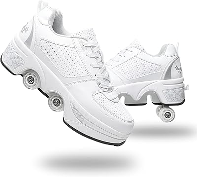 Patins à roues alignées pour femmes à quatre roues pour enfants qui se transforment en chaussures de sport légères pour l'extérieur avec roues pour filles et garçons. DIAYTAR COTE D'IVOIRE est la destination idéale pour les consommateurs ivoiriens qui cherchent à faire des achats en ligne. La boutique propose des produits de qualité à des prix abordables, ainsi qu'un service client de haute qualité. Les clients peuvent naviguer facilement sur le site pour trouver les produits qu'ils recherchent et passer commande en toute sécurité.