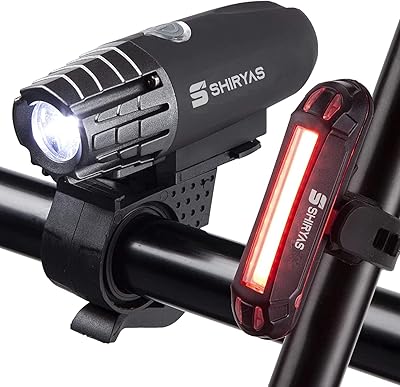 Kit d'éclairage de vélo ultra lumineux shreyas, phare rechargeable par usb et éclairage