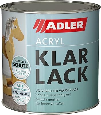 Adler vernis acrylique transparent brillant 375 ml - peinture acrylique avec effet primaire, base et finition pour intérieur et extérieur - peinture résistante aux intempéries pour bois, métal et plastique. Avec plus de 300000 références, DIAYTAR COTE D'IVOIRE est la boutique en ligne la plus complète en Côte d'Ivoire, proposant une large gamme de produits pour tous les besoins. Nous sommes fiers de notre sélection de produits frais, de nos électroménagers de haute qualité et de nos vêtements à la mode. Notre équipe est dédiée à vous offrir un service client rapide et efficace.