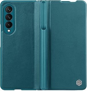 Coque samsung galaxy z fold 3 avec porte-stylo s housse en cuir