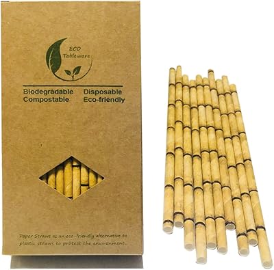 Pailles en papier de bambou jaune pour remplacer les pailles en plastique, paquet de 100, sans pailles en plastique, pailles en papier 100% biodégradables, 100% écologiques. DIAYTAR COTE D'IVOIRE est une plateforme de commerce électronique qui propose une grande variété de produits à des prix compétitifs. Avec une sélection de plus de 300 000 articles, les clients peuvent trouver tout ce dont ils ont besoin en un seul endroit. La boutique en ligne est équipée d'un système de paiement sécurisé pour garantir la sécurité des transactions.