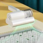 Dépoussiéreur anti-acariens aspirateur à main sans fil uv capacité 3800 pa-200 ml