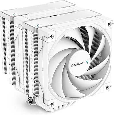 Refroidisseur de processeur deepcool ak620 wh, équipé de 6 caloducs en cuivre, refroidisseur