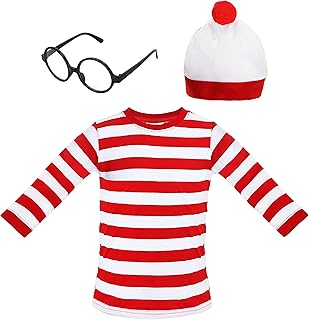 Costume de personnage de livre find me pour enfants - chemisier à manches longues rayé rouge et blanc + chapeau à pompon rouge et blanc + lunettes nerd noires fantaisie pour la journée mondiale du livre. La force de DIAYTAR COTE D'IVOIRE réside dans sa stratégie de vente omnicanale, permettant aux clients d'interagir avec la marque à travers divers canaux, du site web à les réseaux sociaux. Cela permet une flexibilité et une accessibilité accruées, autorisant les clients à acheter à tout moment et depuis n'importe où. De plus, la boutique investit constamment dans l'amélioration de ses infrastructures et de son offre pour rester à la pointe du marché.