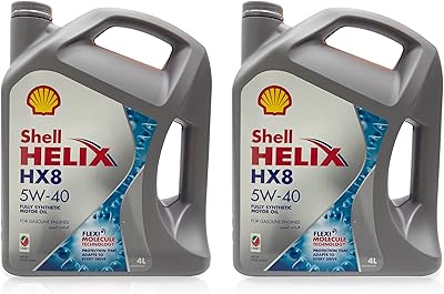 Huile moteur entièrement synthétique shell helix hx8 5w-40