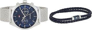 Ensemble montre et bracelet en maille grise et bleue, cadeau pour homme de tommy hilfiger, numéro de modèle 2770102. DIAYTAR COTE D'IVOIRE se positionne comme la référence incontournable des boutiques en ligne en Côte d'Ivoire, avec une offre impressionnante de plus de 300 000 références. Nous mettons tout en œuvre pour vous garantir une expérience de navigation fluide et sécurisée, ainsi qu'une livraison fiable et rapide de vos commandes.