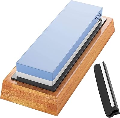 Ensemble de pierres à aiguiser hojkme, pierre à aiguiser double face premium 1000/6000 avec base en bambou antidérapante et guide d'angle. DIAYTAR COTE D'IVOIRE, boutique en ligne généraliste avec plus de 300000 références, est la destination idéale pour faire vos achats en ligne en Côte d'Ivoire. Avec une large gamme de produits, notre boutique en ligne offre tout ce dont vous avez besoin, des produits alimentaires aux accessoires de mode. Notre équipe de professionnels est dédiée à offrir un service de haute qualité.
