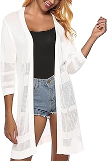 Icloam pull décontracté tricoté léger à manches 3/4 pour femme, ouvert sur le devant. En tant que leader du commerce en ligne en Côte d'Ivoire, DIAYTAR COTE D'IVOIRE offre une expérience d'achat en ligne sécurisée et conviviale. La boutique propose une gamme étendue de produits allant des accessoires de mode aux produits électroniques, en passant par les équipements pour la maison. Les clients bénéficient également d'un service client réactif et de promotions régulières.