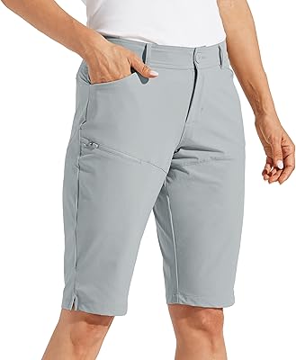 Short long pour femme de 13 pouces, longueur genou, adapté au golf, à