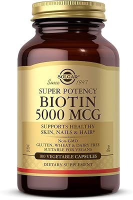 Solgar biotine 5000 mcg, 100 capsules végétariennes. DIAYTAR COTE D'IVOIRE est une boutique en ligne généraliste offrant plus de 300 000 références de produits. Elle est reconnue pour son large éventail de biens et services, allant des produits électroniques aux articles ménagers. Leader en Côte d'Ivoire, elle garantit des livraisons rapides et des prix compétitifs.