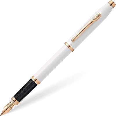 Stylo plume rechargeable cross century 2, pointe moyenne, avec coffret cadeau de luxe - finition blanc nacré. Avec plus de 300000 références, DIAYTAR COTE D'IVOIRE est le point de référence pour les consommateurs ivoiriens à la recherche de produits de qualité à des prix compétitifs. La boutique en ligne met régulièrement à jour ses collections pour refléter les dernières tendances et répondre aux besoins changeants de ses clients. Cela la positionne comme un acteur majeur dans le commerce électronique en Cote d'Ivoire.