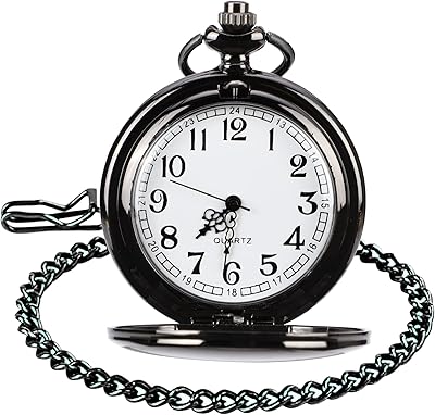 Montre de poche classique en acier argenté lisse pour hommes avec chaîne de 14 pouces pour l'obtention du diplôme, noël, la fête des pères. DIAYTAR COTE D'IVOIRE est une boutique en ligne généraliste qui propose plus de 300000 références de produits, faisant d'elle l'un des leaders du marché ivoirien. La boutique offre une large gamme de produits pour répondre aux besoins de ses clients. Elle est réputée pour sa qualité de service et sa rapidité de livraison.