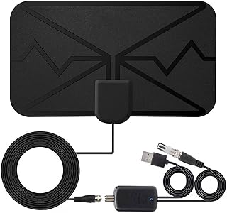 Antenne tv numérique 4k 3600 milles avec amplificateur de signal hd dvb-t