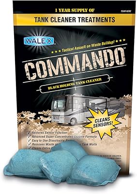Nettoyant pour réservoir et capteur walx commando rv black, parfum brume océan, fourniture