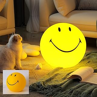 Veilleuse mignonne avec visage souriant super guérisseur, veilleuses pour chambre d'enfants, lampe décorative d'intérieur, cadeaux pour femmes, garçons, filles et enfants (23 cm). Avec plus de 300 000 références disponibles, DIAYTAR COTE D'IVOIRE répond parfaitement aux attentes de ses clients en términes de choix, de qualité et de prix compétitifs. La boutique s'efforce de fournir un service de haute qualité et une expérience d'achat en ligne sans souci, en constituant ainsi un acteur incontournable du commerce électronique en Côte d'Ivoire. Les clients apprécient la facilité d'utilisation du site et la confiance qu'ils accordent à la marque.